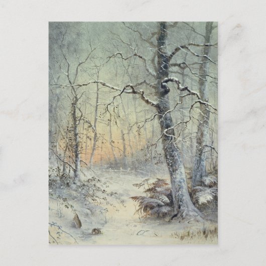 Het Ontbijt van de winter Briefkaart (Voorkant)