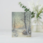 Het Ontbijt van de winter Briefkaart (Staand voorkant)