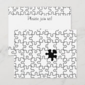 Het ontbrekende patroonpatroon van het puzzelstuk kaart (Voorkant / Achterkant)