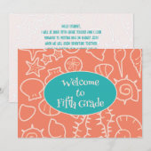 Het Onthaal van de Kunst van Seashell aan de Kaart (Voorkant / Achterkant)