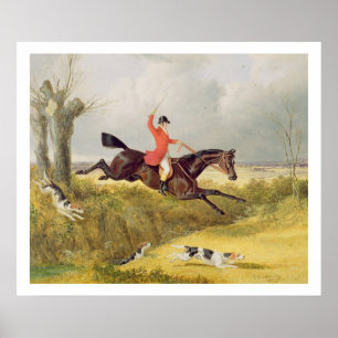 Het ontruimen van een Ditch, 1839 (olie op paneel) Poster