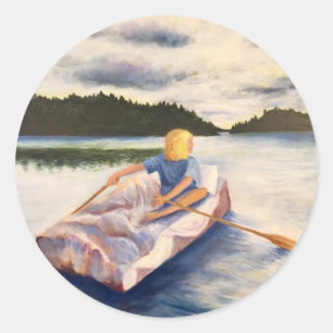 Het ontsnapping ronde sticker