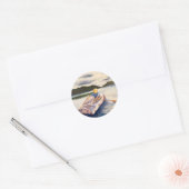 Het ontsnapping ronde sticker (Envelop)