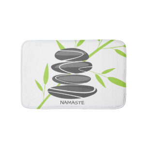 Het ontspannende zen ontwerp van de de kunstbadmat badmat