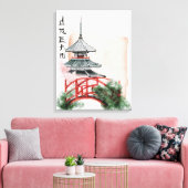 Het ontwerp uit de Okinawa-reeks 10 Canvas Afdruk (Insitu (Woonkamer))