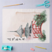 Het ontwerp uit de Okinawa-reeks 10 Tissuepapier (Craft)