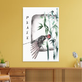 Het ontwerp uit de Okinawa-reeks 11 Canvas Afdruk (Insitu (Woonkamer))