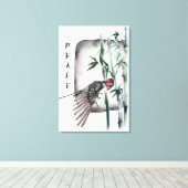 Het ontwerp uit de Okinawa-reeks 11 Canvas Afdruk (Insitu (Houten vloer))