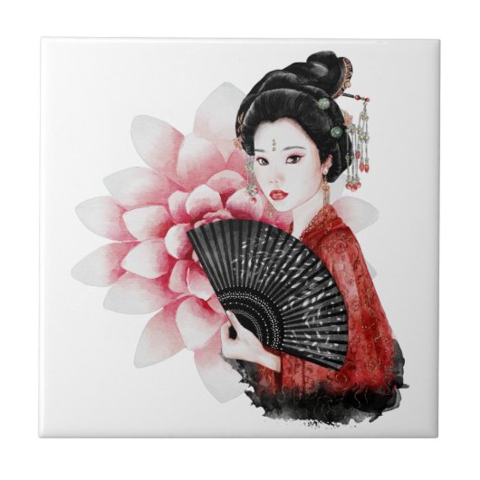 Het ontwerp uit de Okinawa-reeks 34 Tegeltje (Voorkant)