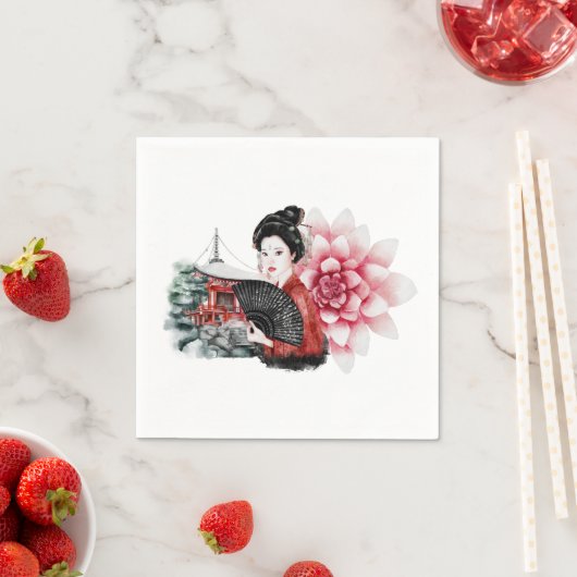 Het ontwerp uit de Okinawa-reeks 36 Servet (Insitu)