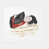 Het ontwerp uit de Okinawa-reeks 39 Fleece Deken (Voorkant (Horizontaal))