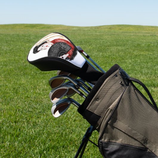 Het ontwerp uit de Okinawa-reeks 39 Golfheadcover (Insitu)