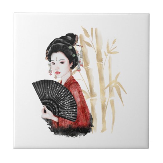 Het ontwerp uit de Okinawa-reeks 39 Tegeltje (Voorkant)