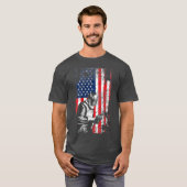 Het ontwerp van de Amerikaanse Flag Welder Fathers T-shirt (Voorkant volledig)