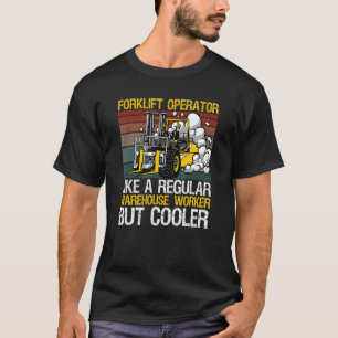 Het ontwerp van de bestuurder van de vorkheftruck t-shirt