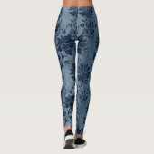 Het ontwerp van de blauwe Velvet reeks 9 Leggings (Achterkant)