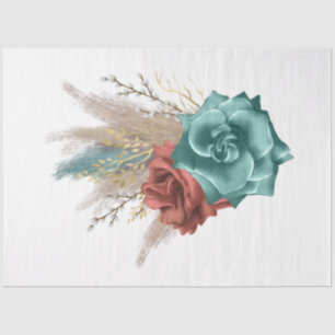 Het ontwerp van de Boho Bouquet reeks 13 Tissuepapier