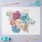 Het ontwerp van de Boho Bouquet reeks 15 Tissuepapier (Craft)