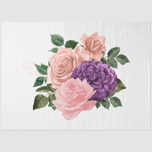 Het ontwerp van de Bouquet-reeks 170 Tissuepapier (Voorkant)