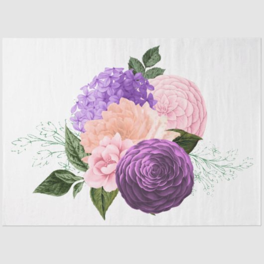 Het ontwerp van de Bouquet-reeks 172 Tissuepapier (Voorkant)