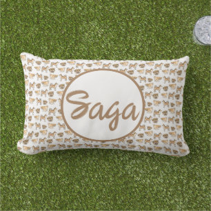 Het ontwerp van de buitenhond gooit kussen met dou