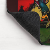 Het ontwerp van de "Cowboys" Mousepad. Muismat (Hoek)