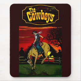 Het ontwerp van de "Cowboys" Mousepad. Muismat
