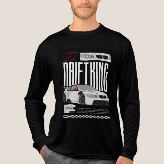 Het ontwerp van de Drift King T-shirt (Voorkant volledig)