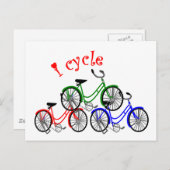 Het ontwerp van de fietser van de Giften Briefkaart (Voorkant / Achterkant)