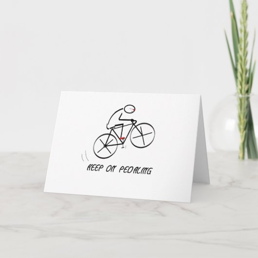 Het Ontwerp van de Fietser van de pret met Kaart (Voorkant)