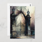 Het ontwerp van de Gate reeks van de kerkhof van d Briefkaart (Voorkant / Achterkant)