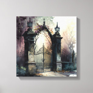 Het ontwerp van de Gate reeks van de kerkhof van d Canvas Afdruk