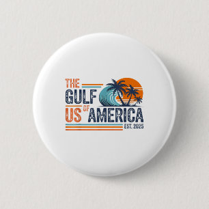 Het ontwerp van de Golf van Amerika - Golf van Ame Ronde Button 5,7 Cm