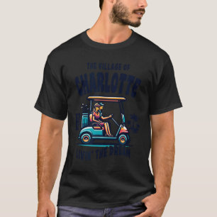 Het ontwerp van de golfkar van The Village Of Char T-shirt