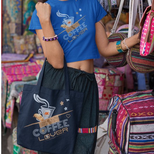 Het Ontwerp van de Koffieliefhebber Tote Bag