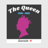 Het ontwerp van de koningin Silhouette, geboren ui Sticker (Vel)