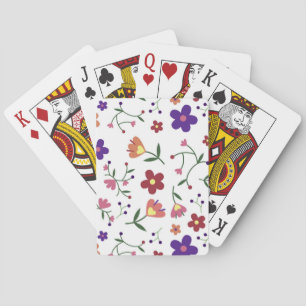 Het Ontwerp van de Natuur van het Patroon van bloe Pokerkaarten