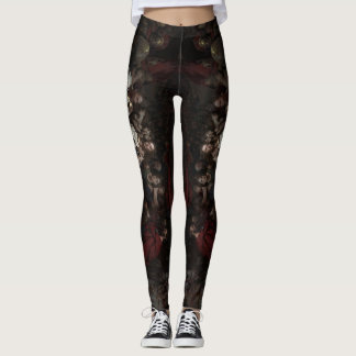 Het ontwerp van de panty's met een schilderij dat  leggings