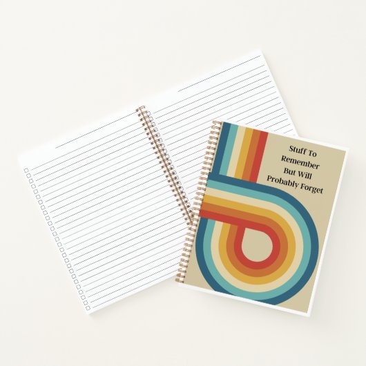 , het Ontwerp van de Retro, Bulletpoint, om lijste Notitieboek (Binnen)