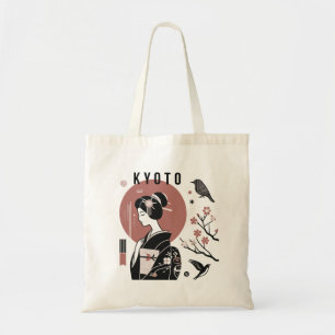 Het ontwerp van de stad Kyoto Japan Tote Bag