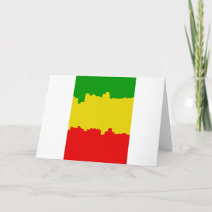 Het Ontwerp van de Strepen van Rasta Kaart