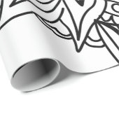 Het ontwerp van de tekening is koel. cadeaupapier (Rol Hoek)