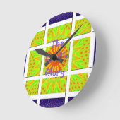 Het ontwerp van de Tekst van het Patroon van de Ronde Klok (Hoek)