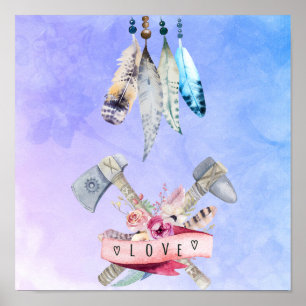 Het Ontwerp van de Waterverf van de Ventilatoren e Poster