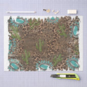 Het ontwerp van de Westerne reeks 10 Tissuepapier (Craft)