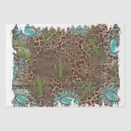 Het ontwerp van de Westerne reeks 10 Tissuepapier (Voorkant)