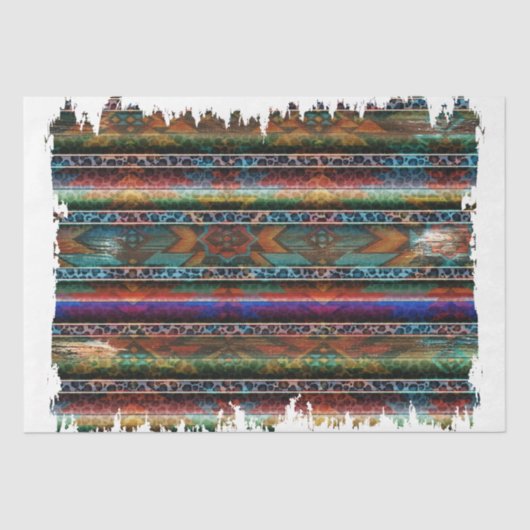 Het ontwerp van de Westerne reeks 11 Tissuepapier (Voorkant)