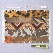 Het ontwerp van de Westerne reeks 12 Tissuepapier (Craft)