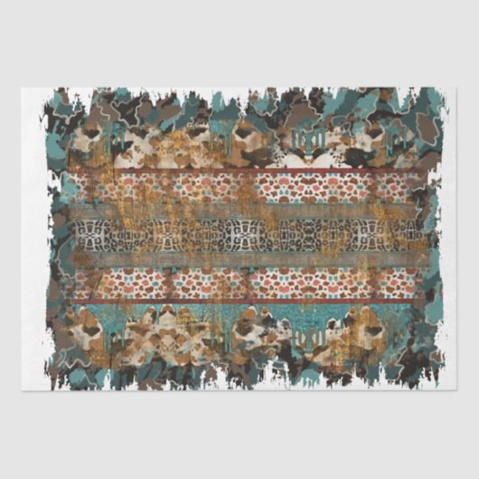 Het ontwerp van de Westerne reeks 17 Tissuepapier (Voorkant)