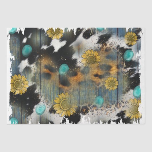 Het ontwerp van de Westerne reeks 20 Tissuepapier (Voorkant)